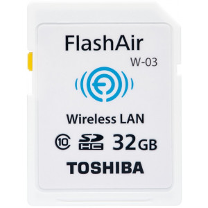 Toshiba Wireless lan-enabled SDHC Speicherkarte FlashAir 32 GB Class10 sd-we032g-22